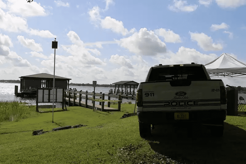 Orlando Belle Isle Police marine patrol officers operating Touchless Cover® boat protection system for rapid emergency response